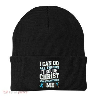 Can Do All Things Through Christ Prostate Cancer Awareness Beanie