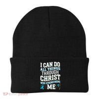 Can Do All Things Through Christ Prostate Cancer Awareness Beanie thumb 0