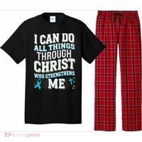 Can Do All Things Through Christ Prostate Cancer Awareness Pajama Set thumb 0