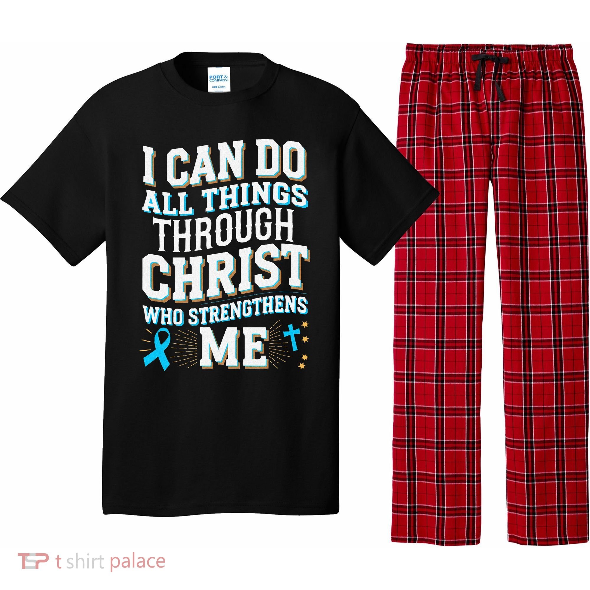 Can Do All Things Through Christ Prostate Cancer Awareness Pajama Set