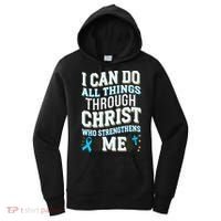 Can Do All Things Through Christ Prostate Cancer Awareness Women's Hoodie thumb 0