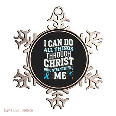 Can Do All Things Through Christ Prostate Cancer Awareness Ornament