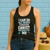 Can Do All Things Through Christ Prostate Cancer Awareness Women's Tank Top thumb 2