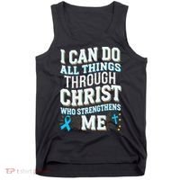 Can Do All Things Through Christ Prostate Cancer Awareness Tank Top thumb 0