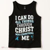 Can Do All Things Through Christ Prostate Cancer Awareness Tank Top thumb 2