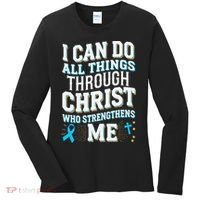 Can Do All Things Through Christ Prostate Cancer Awareness Women's Long Sleeve Shirt thumb 0