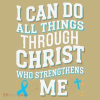 Can Do All Things Through Christ Prostate Cancer Awareness Mousepad thumb 1