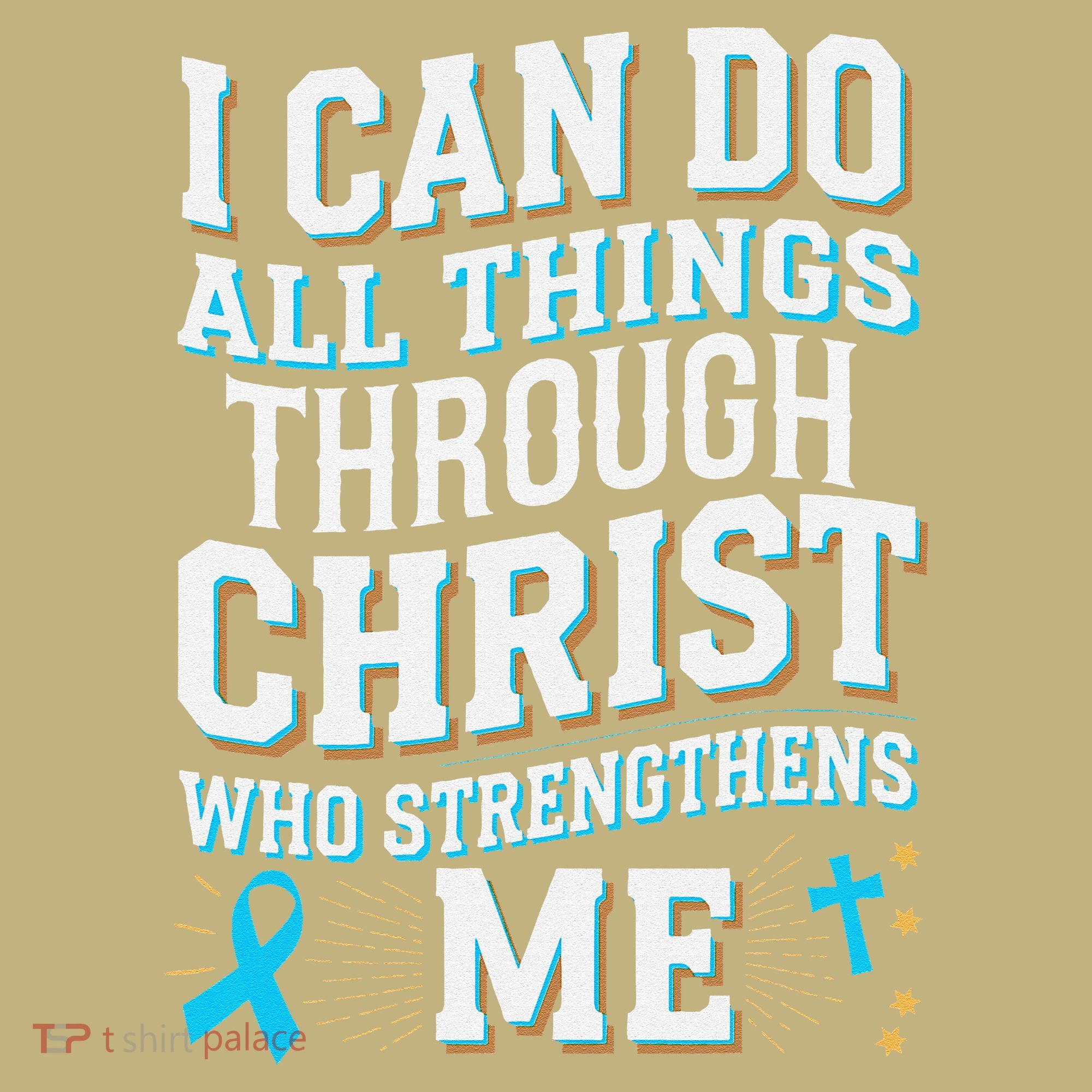 Can Do All Things Through Christ Prostate Cancer Awareness Mousepad