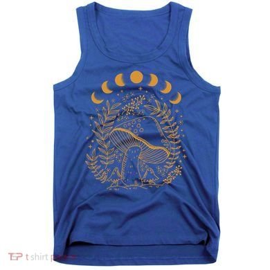 Cottagecore Dark Academia Aesthetic Mushroom Moon Witchy Gift Tank Top