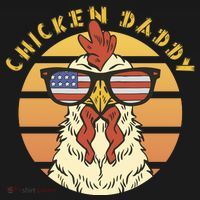 Chicken Daddy American Flag Funny Sweatshirt thumb 3