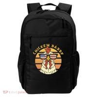Chicken Daddy American Flag Funny Backpack thumb 0