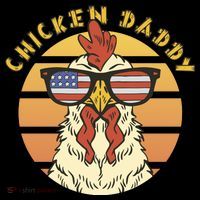 Chicken Daddy American Flag Funny Coaster thumb 2