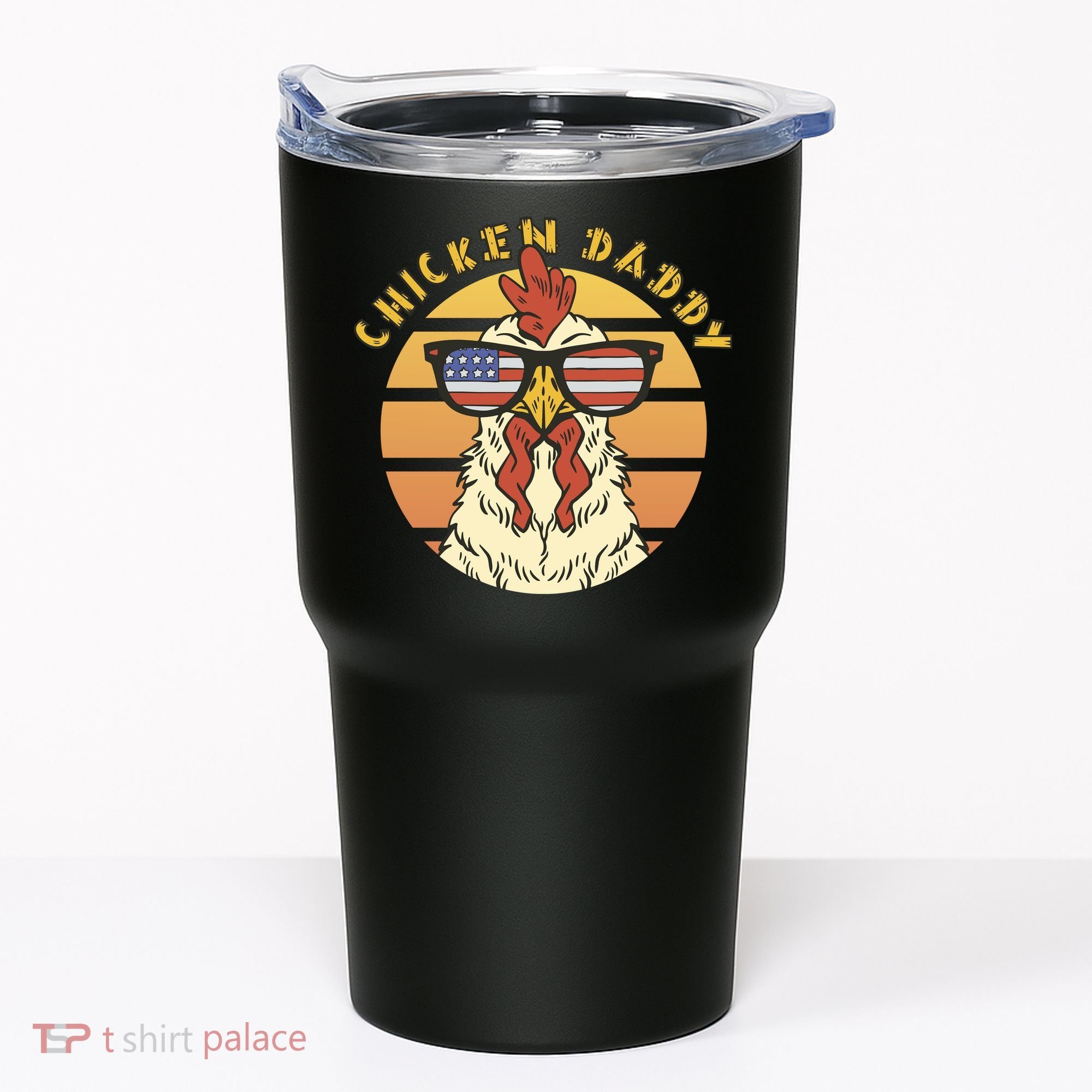 Chicken Daddy American Flag Funny Tumbler