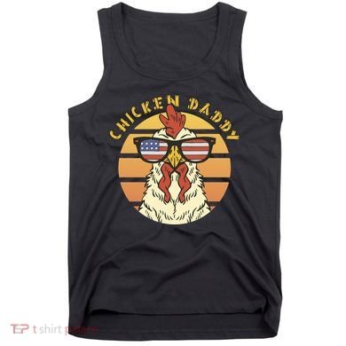 Chicken Daddy American Flag Funny Tank Top