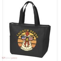 Chicken Daddy American Flag Funny Tote Bag thumb 3