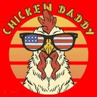 Chicken Daddy American Flag Funny Santa Hat thumb 1