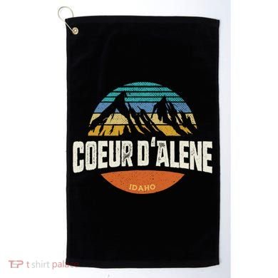 Coeur D Alene Gift Idaho Cool Gift Golf Towel