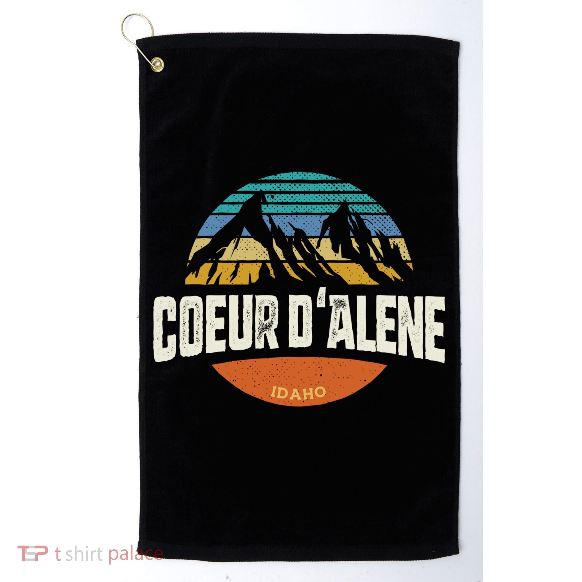 Coeur D Alene Gift Idaho Cool Gift Golf Towel
