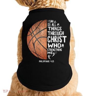 Can Do All Things Through Christ Philippians 413 Basketball Doggie Tank