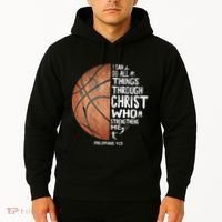 Can Do All Things Through Christ Philippians 413 Basketball Hoodie thumb 2