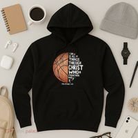 Can Do All Things Through Christ Philippians 413 Basketball Hoodie thumb 3