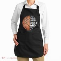 Can Do All Things Through Christ Philippians 413 Basketball Apron thumb 2