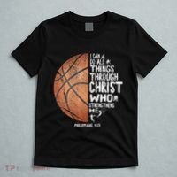 Can Do All Things Through Christ Philippians 413 Basketball T-Shirt thumb 5