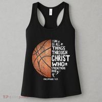 Can Do All Things Through Christ Philippians 413 Basketball Women's Tank Top thumb 3