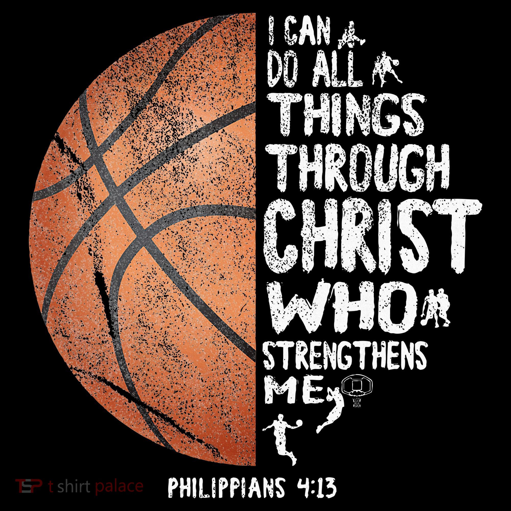 Can Do All Things Through Christ Philippians 413 Basketball Women's Tank Top
