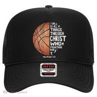 Can Do All Things Through Christ Philippians 413 Basketball Hat thumb 0