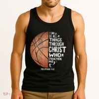 Can Do All Things Through Christ Philippians 413 Basketball Tank Top thumb 3