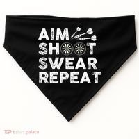 Cool Darts Art For Men Women Dart Player Throwing Sport USA-Made Doggie Bandana thumb 0