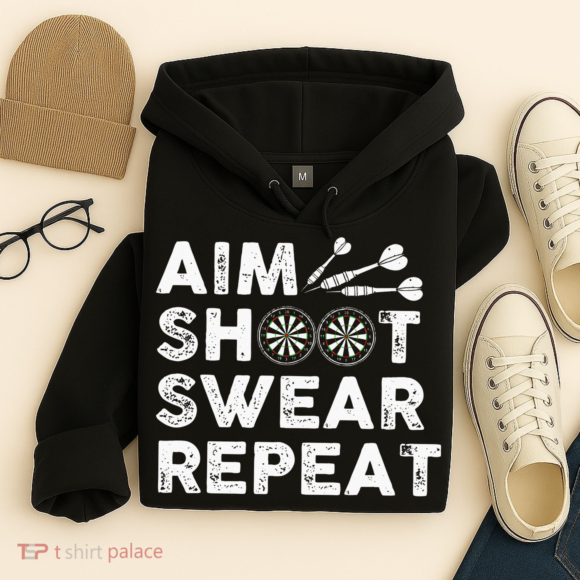 Cool Darts Art For Men Women Dart Player Throwing Sport Hoodie