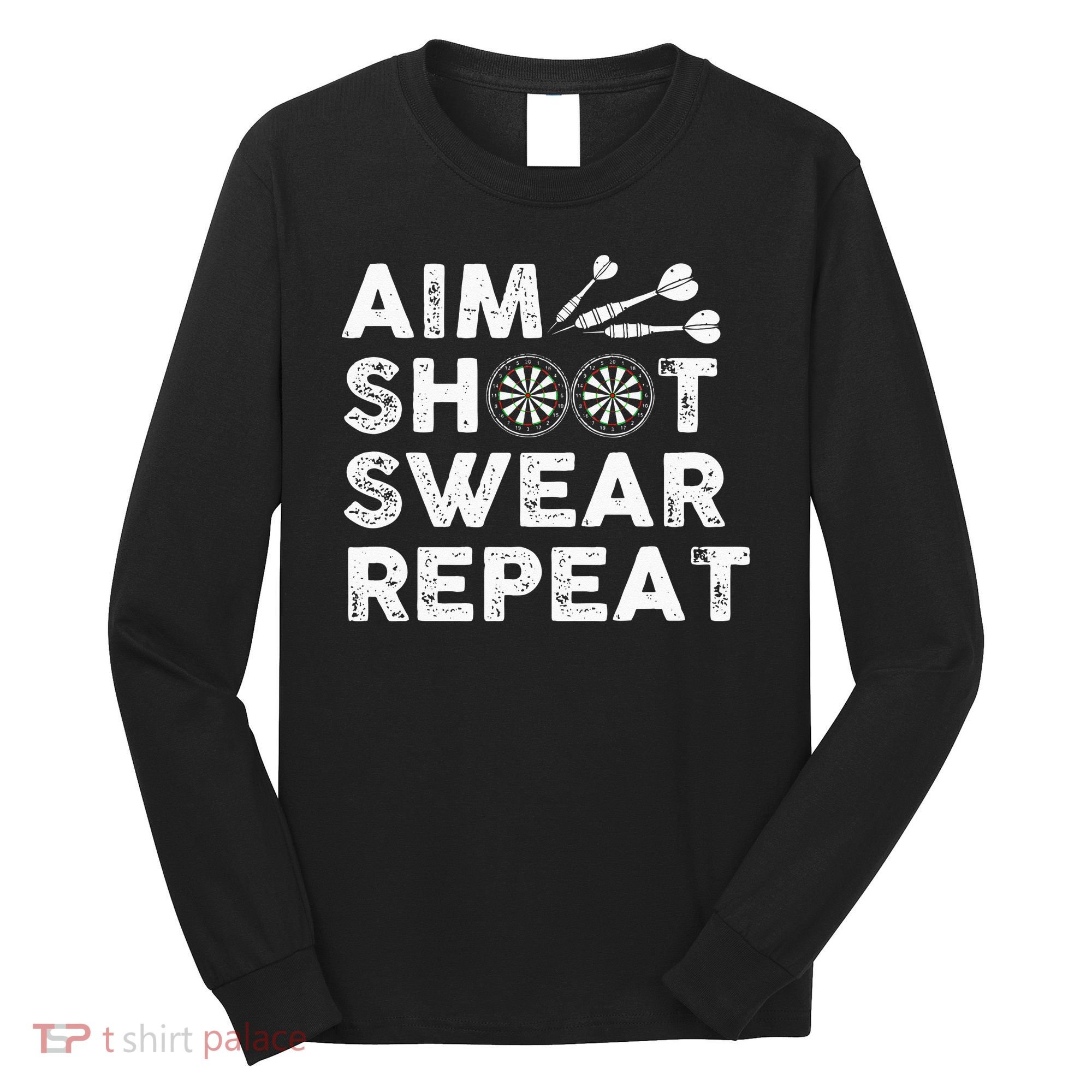 Cool Darts Art For Men Women Dart Player Throwing Sport Long Sleeve Shirt