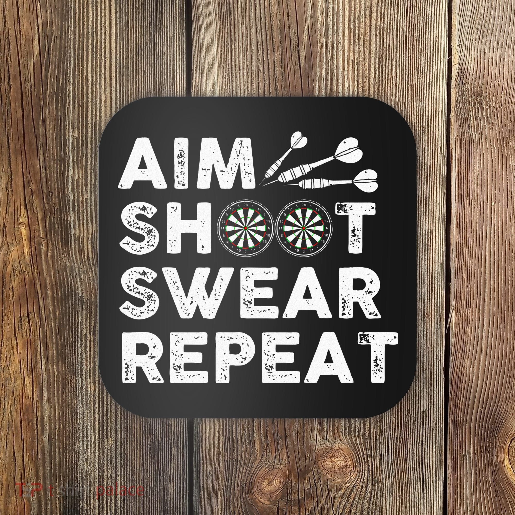 Cool Darts Art For Men Women Dart Player Throwing Sport Coaster