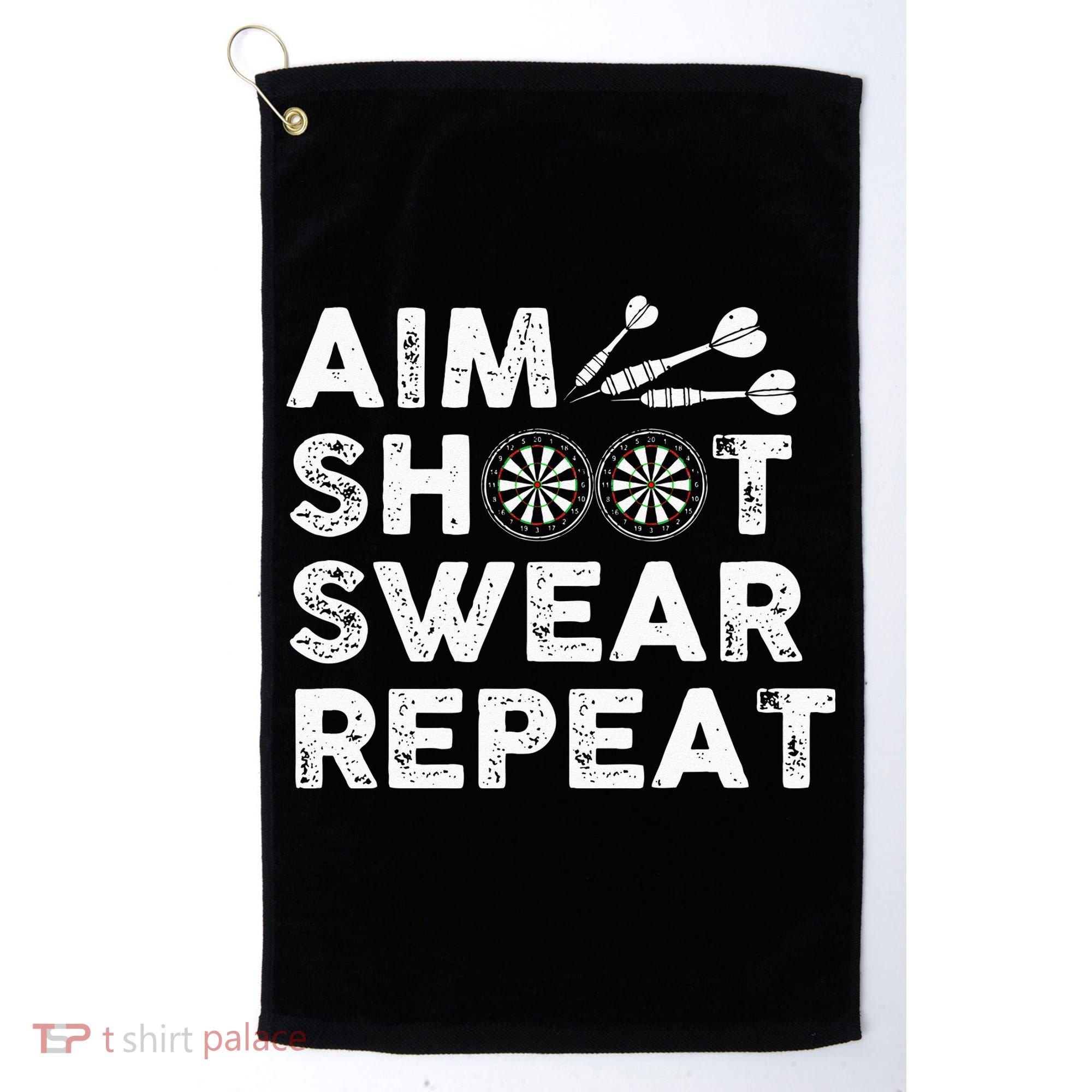 Cool Darts Art For Men Women Dart Player Throwing Sport Golf Towel