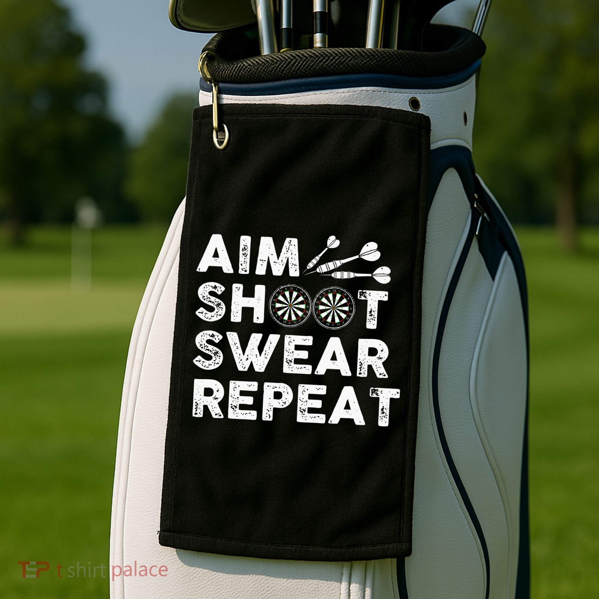 Cool Darts Art For Men Women Dart Player Throwing Sport Golf Towel