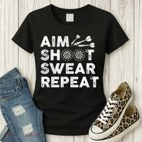 Cool Darts Art For Men Women Dart Player Throwing Sport Women's T-Shirt thumb 3