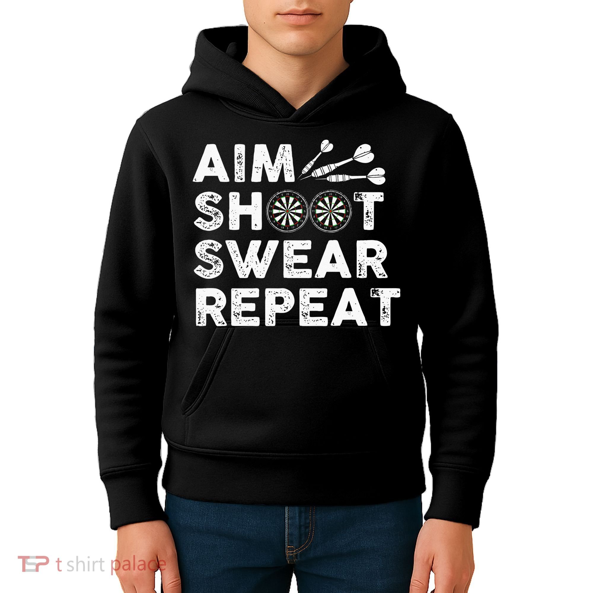 Cool Darts Art For Men Women Dart Player Throwing Sport Kids Hoodie