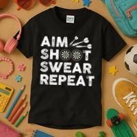Cool Darts Art For Men Women Dart Player Throwing Sport Kids T-Shirt thumb 3