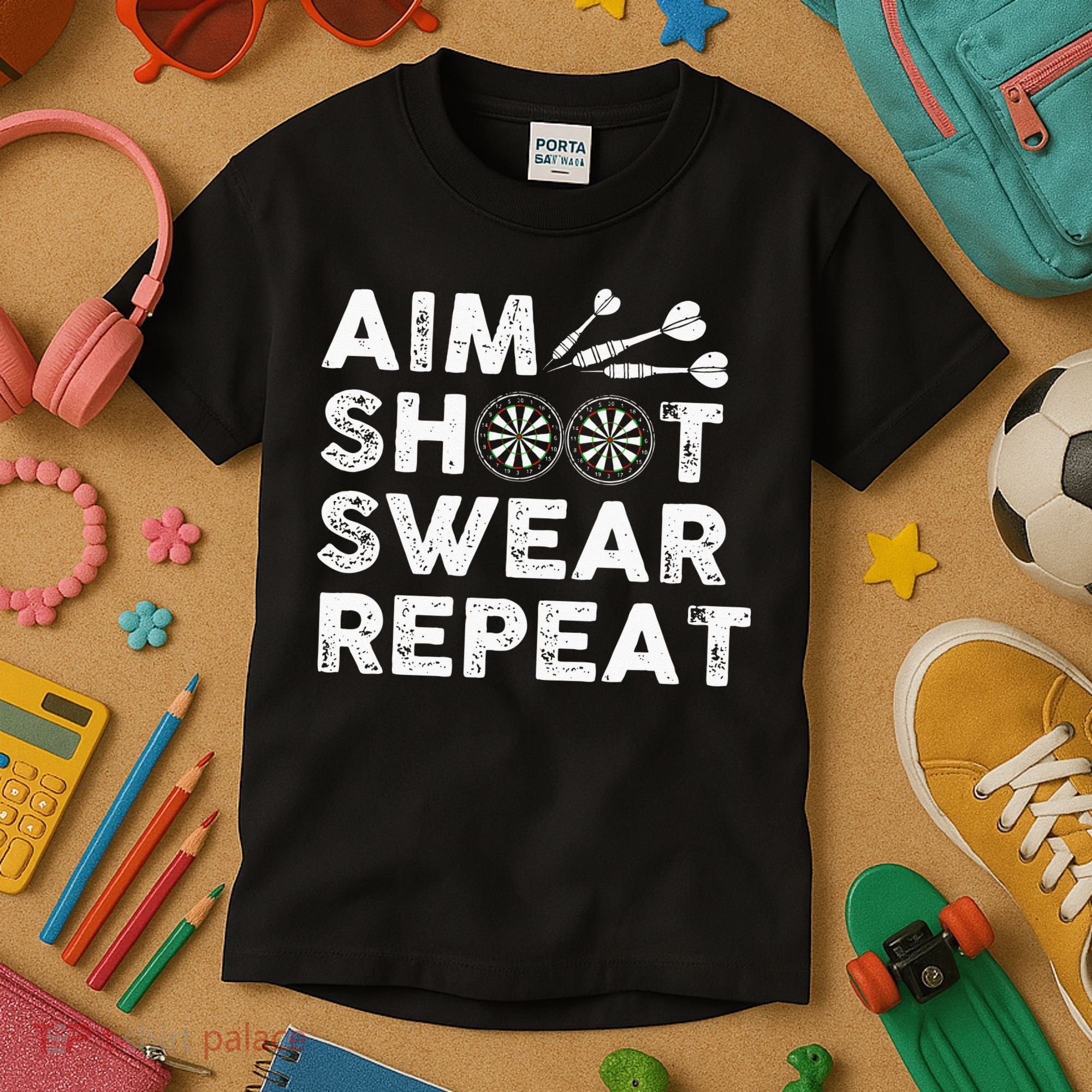 Cool Darts Art For Men Women Dart Player Throwing Sport Kids T-Shirt