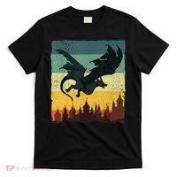 Cool Dragon Art For Women Mythical Vintage Dragon Lover T-Shirt thumb 0