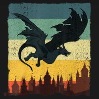 Cool Dragon Art For Women Mythical Vintage Dragon Lover T-Shirt thumb 7
