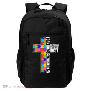 Can Do All Things Through Christ Autism Awareness Backpack