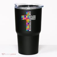 Can Do All Things Through Christ Autism Awareness Tumbler thumb 0