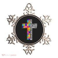 Can Do All Things Through Christ Autism Awareness Ornament thumb 0