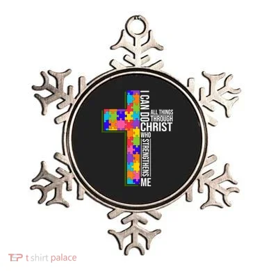 Can Do All Things Through Christ Autism Awareness Ornament