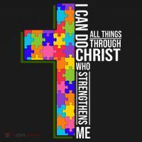 Can Do All Things Through Christ Autism Awareness Ornament thumb 1