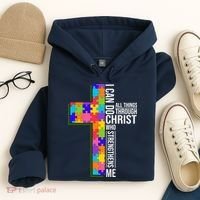 Can Do All Things Through Christ Autism Awareness Hoodie thumb 4