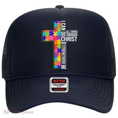Can Do All Things Through Christ Autism Awareness Hat